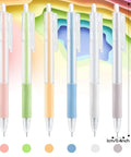Lanties 6-piece pen-style craft knife set with colored grip barrels for DIY scrapbooking and paper cutting