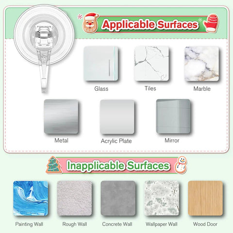 Straight Up Heavy Duty Suction Wreath Hanger Set Of Two Clear Window Clips For Glass Patio Doors And Bathroom Mirrors Got Your Back With Killer Twenty Two Pound Hold And Invisible Look That Plays Nice With Any Home Decor Setup