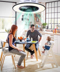 Family dining under 22 Inch RGB Ceiling Fan With Lights And Ambient Festival Glow Built In Speaker Remote And App Control Music Rhythm Mode