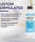 Ice Maker Cleaner And Descaler 8 Oz Liquid Nickel Safe No Fuss Deep Clean Removes Scale And Mineral Buildup Compatible With Scotsman Manitowoc And More Keeps Ice Fresh And Clear, bottle on white background