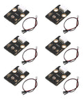 Six Pack LDR Light Sensor 5516 Photoresistor LM393 3 Pin 3.3 to 5V Compatible With Arduino and ESP32 Easy Plug with XH254 Quick Connect Cables and Slot Style Mount, 6-module set