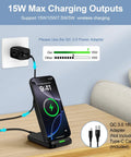 Wireless Charging Stand For 15W Fast Charging With Auto Output Galaxy S26 Ultra desk setup with phone charging