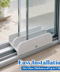 Sliding Shower Door Bottom Guide Rail With Screws For 7/16 Inch Glass, Durable Plastic Track Kit That Fits Standard Shower Doors, Precise Fit No Hassle Install Smooth Sliding on glass shower door track
