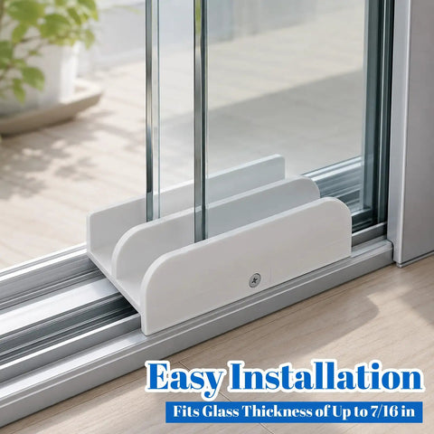 Sliding Shower Door Bottom Guide Rail With Screws For 7/16 Inch Glass, Durable Plastic Track Kit That Fits Standard Shower Doors, Precise Fit No Hassle Install Smooth Sliding on glass shower door track