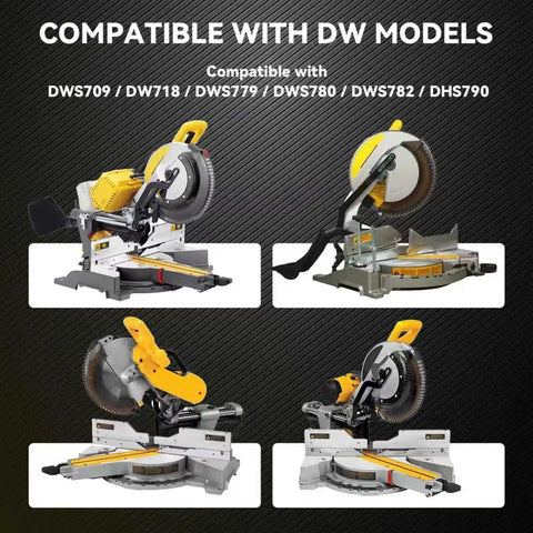 5 In 1 Miter Saw Dust Collection Adapter Vacuum Hose Connector Upgrade Kit For 12 Inch Sliding Saws Includes Adapters shown with compatible DW models.
