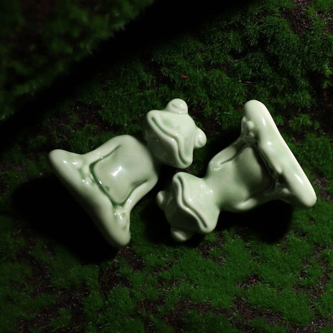 Kick Up Your Bathroom Style With These Pretty Dang Cute Ceramic Frog Toilet Bolt Cover Set Featuring Sturdy Tank Caps And Whimsical Hardware Accessories - glazed ceramic frog covers.