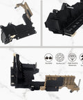 6R80 Transmission Lead Frame Kit With TCM Valve Body Module Connector Seal And Transmission Filter For Ford F150 F250 F350 Super Duty Mustang And Lincoln Navigator shown in three views