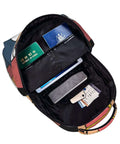Open Lightweight Laptop Backpack For Women And Men Unisex Daily Carry Daypack For Work And Travel showing pockets with items inside