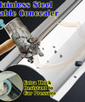 Heavy Duty Stainless Steel Cord Cover Raceway For Walls And Floors, Built Like A Tank, showing impact resistance and durability