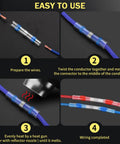 Get Your Hands On This Awesome 350 Pc Solder Seal Heat Shrink Butt Wire Connectors Kit For Serious Wiring Jobs That Needs Top Tier Conductivity And Reliable Sealing To Keep Connections Tight And Dry Anytime, easy use steps