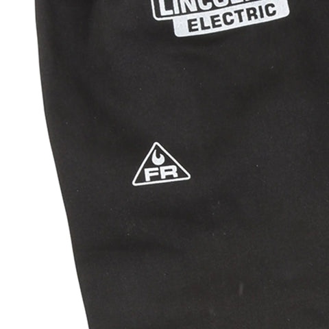 Lincoln Electric Flame Resistant Welding Sleeves Black One Size 21 Inch 9 Oz Slip On Arm Protection logo detail