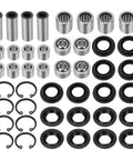 Front Upper And Lower A Arm Bearing Seal Shaft Rebuild Repair Kit Two Sided For ATV KFX450R 2008 2014 And KFX700 2004 2011