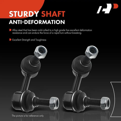 Two Pack Front Sway Bar End Links For Nissan Frontier 2005-2019, Pathfinder 2005-2012, Xterra 2005-2015, Suzuki Equator 2009-2012 Stabilizer Bar Link Replacement sturdy and anti-deformation design.