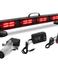 BELIFLY wireless trailer tow light bar with 4 red LED modules, magnetic mounts, 4-pin transmitter, 12V adapter