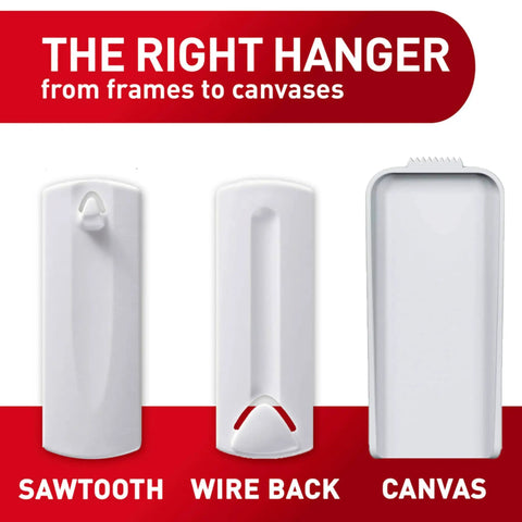 Sticky Nail Sawtooth Picture Hangers 3 Pack Damage Free Wall Mounts With No Tools Adhesive Each Hanger Holds Up To 5 Lbs display