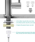 Installation guide for Reverse Osmosis Drinking Water Faucet For Non Air Gap Filtration Systems Modern Stainless Steel Kitchen RO Faucet