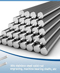 Beefy 10mm x 305mm stainless steel linear motion rods set chrome hardened shaft solid round rails for 3D printer DIY CNC