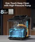 Fast Nugget Ice Maker Countertop With Self Cleaning Pump Chewable Pebble Ice Machine Delivers 35lbs Per Day 8 Cleaners