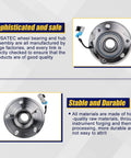 Front view of the Front Wheel Bearing And Hub Assembly Direct Fit 513276 Replacement Fits Chevy Equinox 07 09 Captiva Sport 12 15