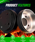 Club Car Brake Repair Kit For DS 1995 Up And Precedent 2004 Up Golf Carts drums close-up, OEM Part Numbers visible