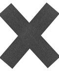 Non Slip Grip Tape For Skateboard Decks And Electric Scooters Heavy Duty PVC Material With Strong Hold Replacement Sandpaper shown in X shape.