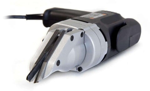Heavy-Duty Metal Shear With Swivel Head, Variable Speed, cutting edge view, 4-Amp Power, Cuts Up To 18-Gauge Sheet Metal