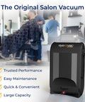Touchless Dustpan Vacuum With 1400W Power And Auto Infrared Sensor in salon setting for pet hair and dirt cleanup