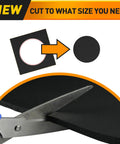 Scissors cutting Self-Adhesive Foam Padding Sheets 0.75 Inch Thick Neoprene Vibration Dampening Pads 12 By 8 Inches 4 Pack for custom size