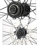 Centerlock To Six Bolt Rotor Adapter With Lockring All In One Kit for MTB and road bikes installation view on wheel hub