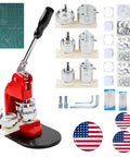 Top Tier Button Maker Machine For Making Dope Badges Slick Badge Press Kit With Three Sizes 300 Pins And Heavy Cutter For Legit Craft Work with accessories.