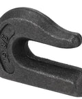 Close-up of Eight Pack Three Eighths Inch Weld On Grab Chain Hook, 6600 Lbs Capacity Grade 70 U Type Weldable Tow Hook.