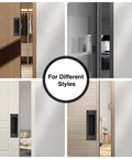 6 Inch Flush Pull Sliding Barn Door Handle Set For Closet Pocket And Cabinet Doors in use on different door styles