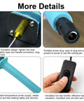Close-up of a 30W Foam Cutter Pen Kit With 15cm Hot Wire Power Adapter featuring power plug, heat insulation, and handheld switch for comfort.
