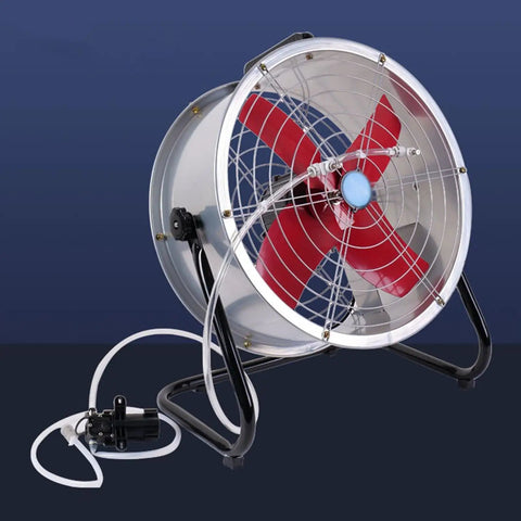 Heavy Duty 24 Inch Industrial Floor Fan Built Like A Tank With 360 Degree Swivel Adjustable Head Dual Speed Settings Rock Solid Airflow Blower for garages, warehouses, and covered porches.