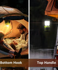 1000 Lumen Battery Powered LED Camping Lantern With Four Light Modes in tent and outdoor setup