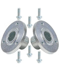 Front 3 Stud 48mm Wheel Hubs And Rear 50mm 23T Spline Wheel Hubs Kit For Go Karts And ATVs Fits 5 Inch Rim Tires