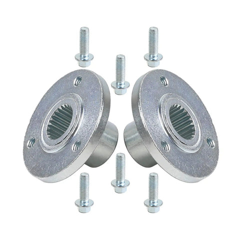 Front 3 Stud 48mm Wheel Hubs And Rear 50mm 23T Spline Wheel Hubs Kit For Go Karts And ATVs Fits 5 Inch Rim Tires