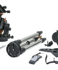 Pro Grade Computerized German Equatorial Mount And Tripod For Serious Stargazing With NexStar Controller, disassembled setup.