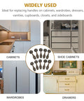 10 Pack Dope Vintage Style Zinc Alloy Drawer Pulls With Single Hole Design on various furniture including cabinets and wardrobes.