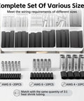 Heavy Duty 4 6 And 8 AWG Copper Heat Shrink Butt Connectors With Double Wall Insulation And Hot Melt Adhesive For Waterproof Weatherproof Underground Wire Splicing, assorted sizes