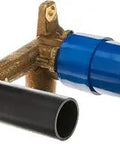 2-Hole Wall Mount Vessel Rough-In Valve with 1/2 In NPT Inlets, Cast Brass Construction, 5-Port Diverter, side view
