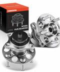 2 Pack Rear Wheel Bearing And Hub Assemblies With ABS For Toyota Prius 2010 2015 And Prius Plug-In 2012 2015, 5-Lug, product packaging.