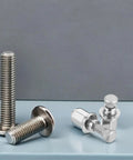 Heavy Duty 2 Sets Premium Steel Wheel Lug Nut Kit For Toyota Cars And Trucks With Easy Secure Hub Fastening Stylish Replacement Wheel Bolts That Make Your Rides Look Fresh And Run Smoother No Tools Needed. silver steel wheel lug nuts shown in four views