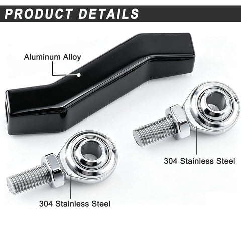 Adjustable Brake Shift Lever Linkage Pushrod For M8 Softail 2018-2025 Bolt On Rear Brake Pedal Height And Angle Adjuster, aluminum alloy and 304 stainless steel