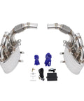 Beefy Exhaust Valved Mufflers For Porsche 911 996 Carrera 1998 2004 With Remote Valve Control Rear Silencers Pair Includes Fittings And All Necessary Hardware