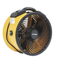 Hardcore Yellow Dock Fan Pumpin Out 2100 CFM Of Ice Cold Air Up To 170 Feet, heavy duty design, ideal for warehousing.