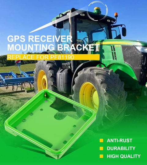 Universal Heavy Duty GPS Receiver Mounting Bracket Adapter PF81190 on John Deere tractor with StarFire GPS unit