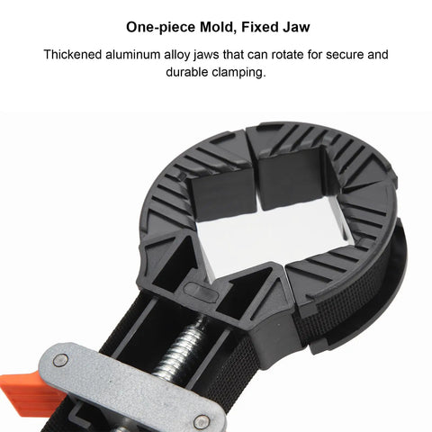 Heavy Duty Adjustable Frame Strap Clamp With No Sweat Handle Tensioner And Tough Four Meter Nylon Webbing, fixed jaw detail.