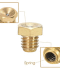 Image of Copper Zerk Grease Fittings Flush Low Profile M6x1mm Plug Hex Head Thread Mount Metric Male Straight Nipple For Machine Tools Greasing Copper Construction For Indoor Outdoor High Temperature And Salinity Environments.