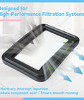 High-performance W107418351 dust filter for Makita VC4210, shown in use with filtration design emphasis on airflow.
